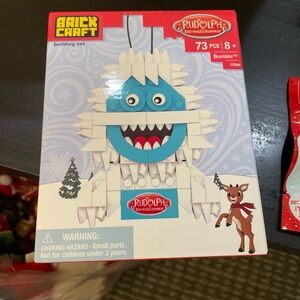 BRICKCRAFT 73 PC Bumble Abominable Snowman Building Block Kit Christmas Ornament